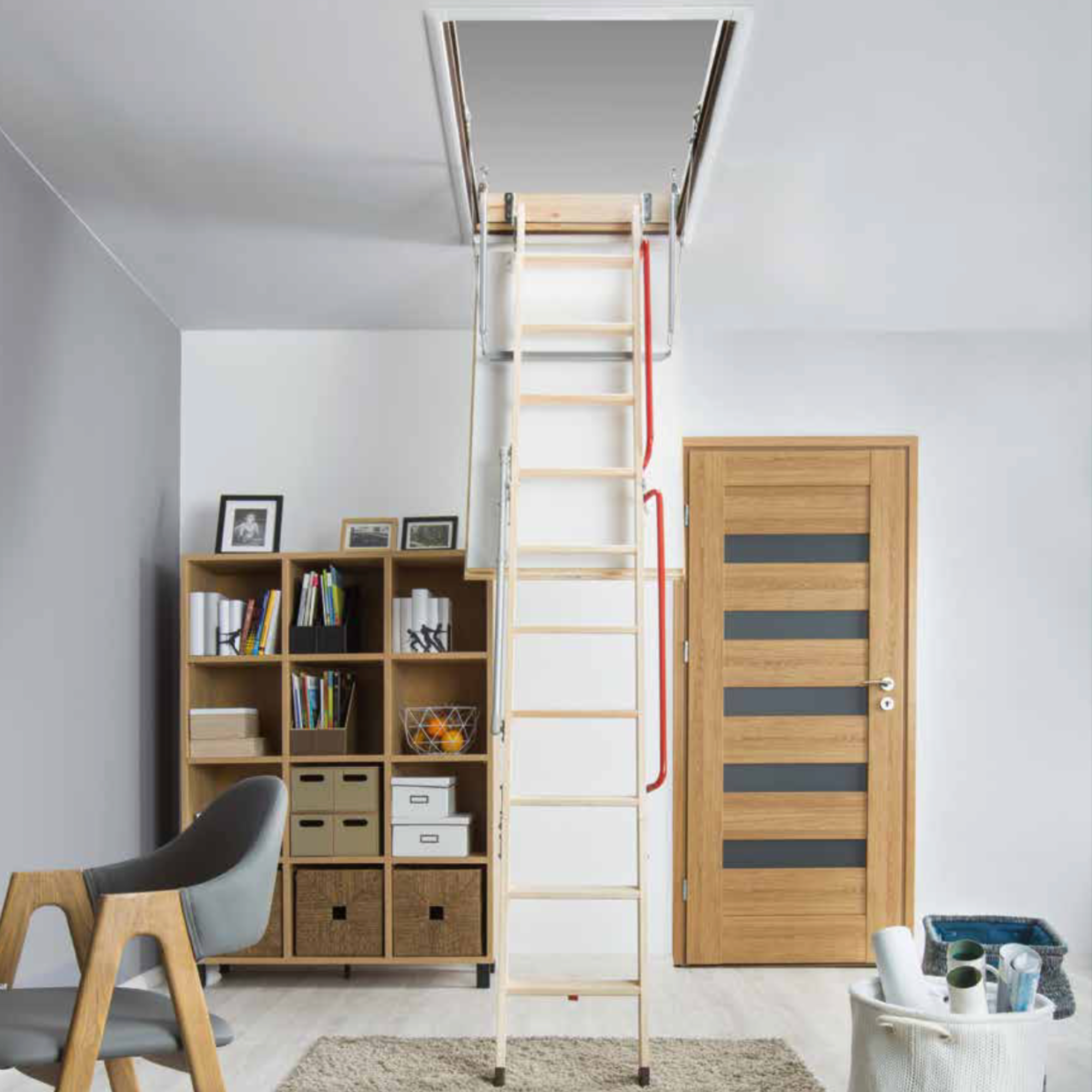 Loft Ladder Modern Design The Quadro Loft Hatch And Ladder Features