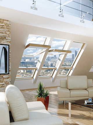 Top Hung Dual Roof Window 1140x1180mm
