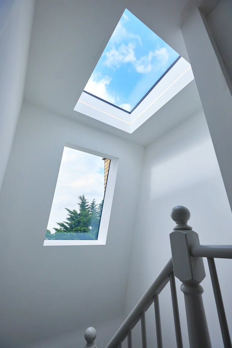 Cambridge frameless rooflight in a mansard loft conversion